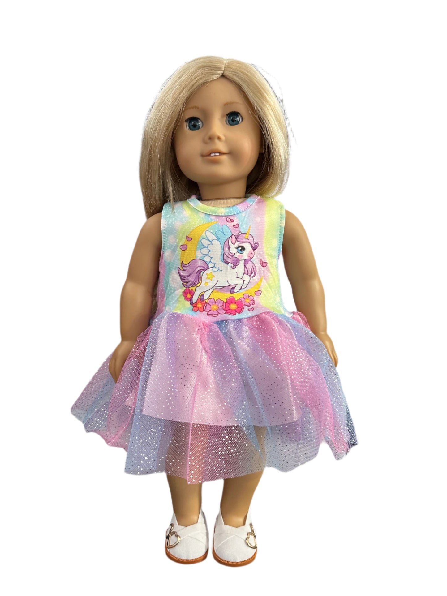 Rainbow Pony Unicorn Tulle Dress