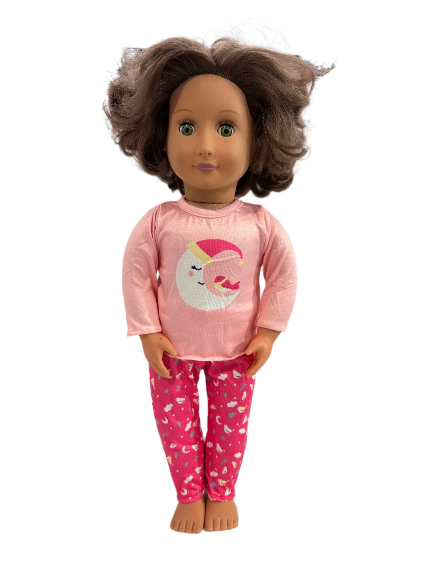 Pink Moon & Bird Pyjamas - 2 Piece Set