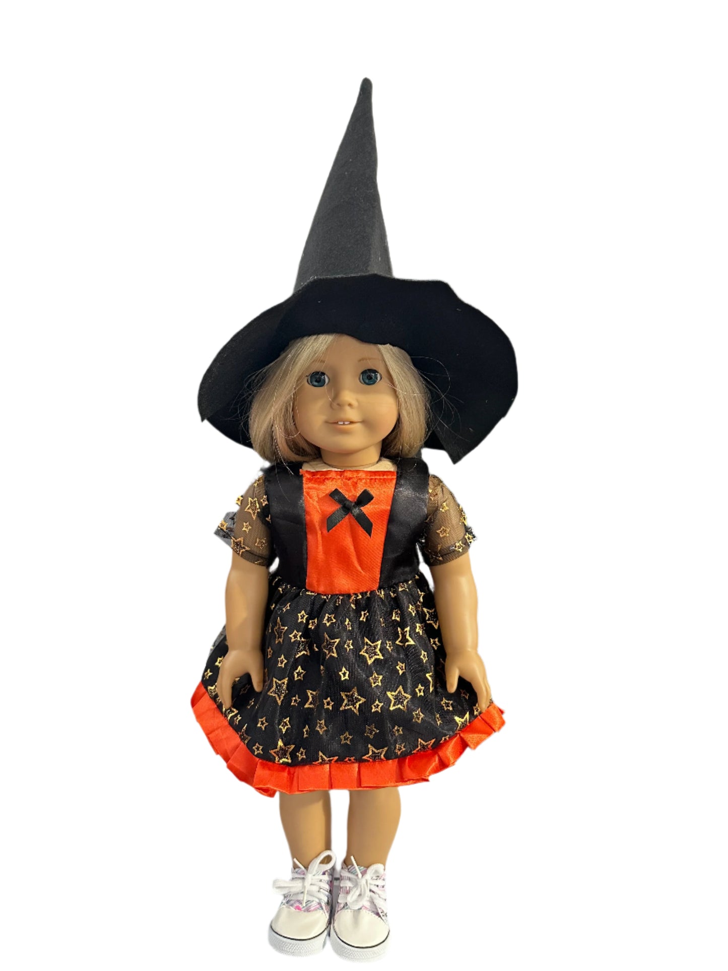 Black & Orange Stars Witch Halloween Costume - 2 Piece Set