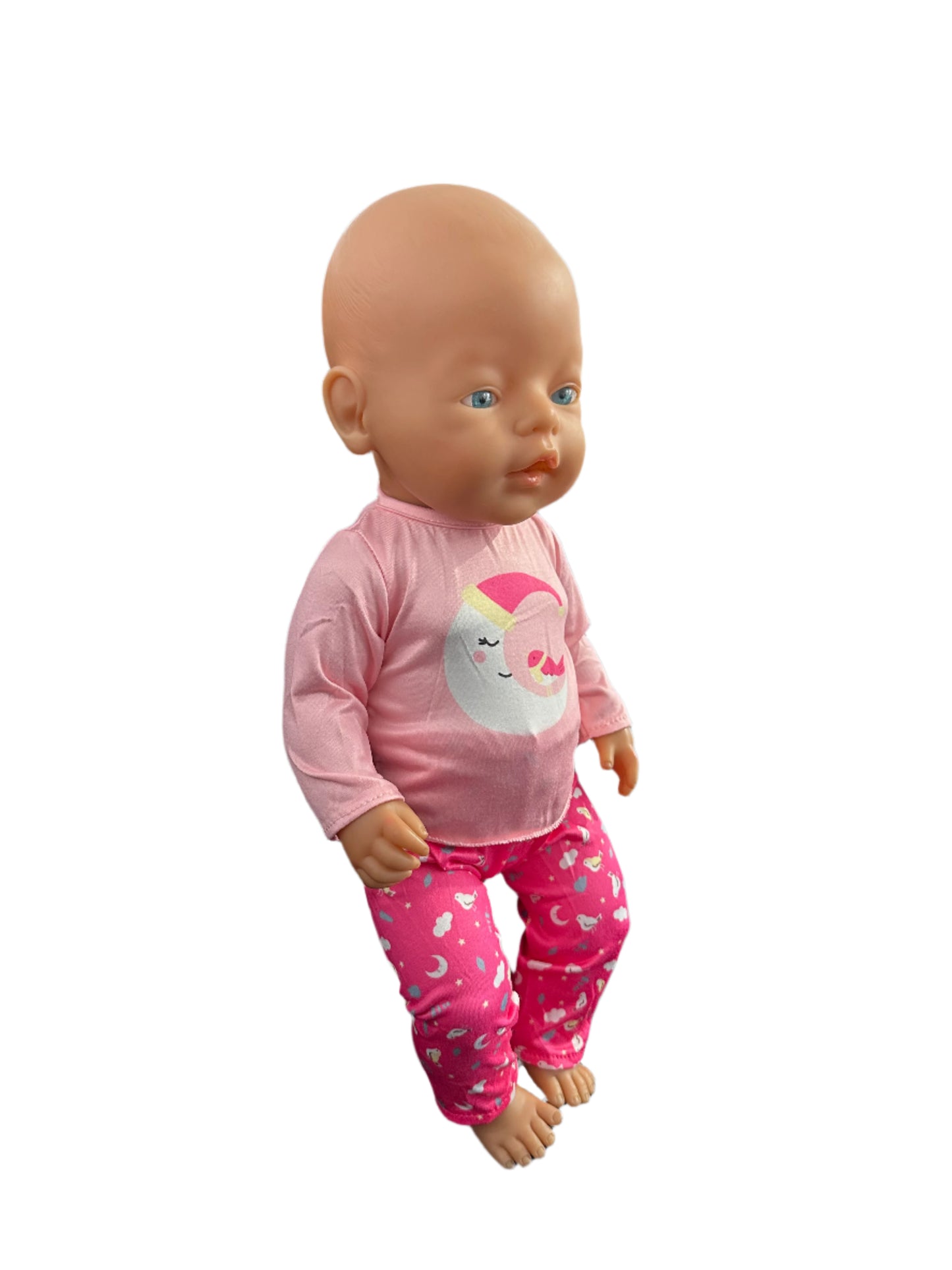 Pink Moon & Bird Pyjamas - 2 Piece Set