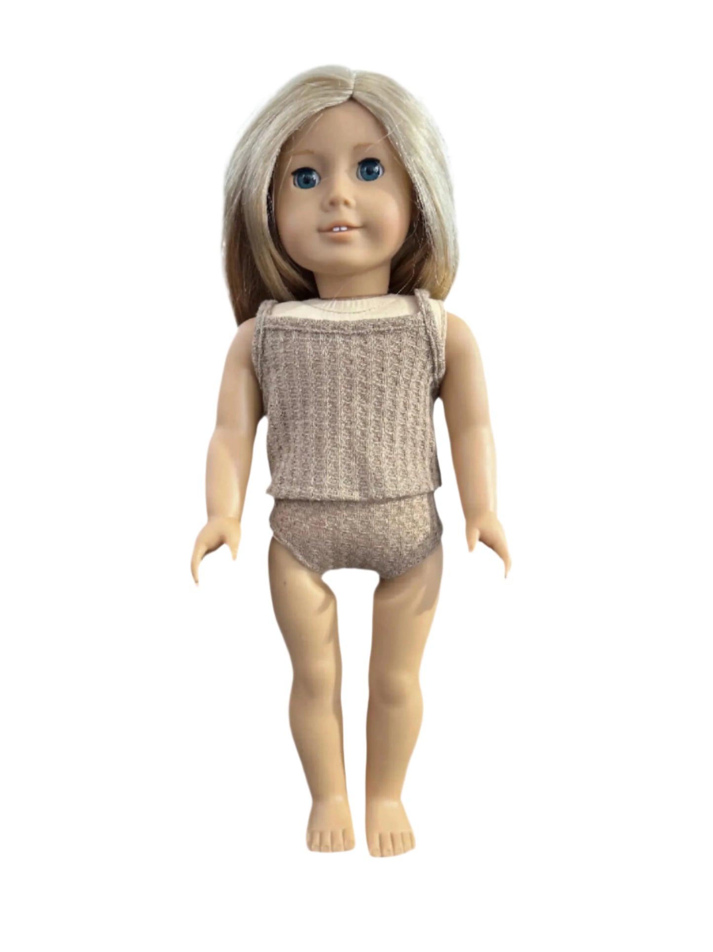 Khaki Brown Singlet & Underwear - 2 Piece Set