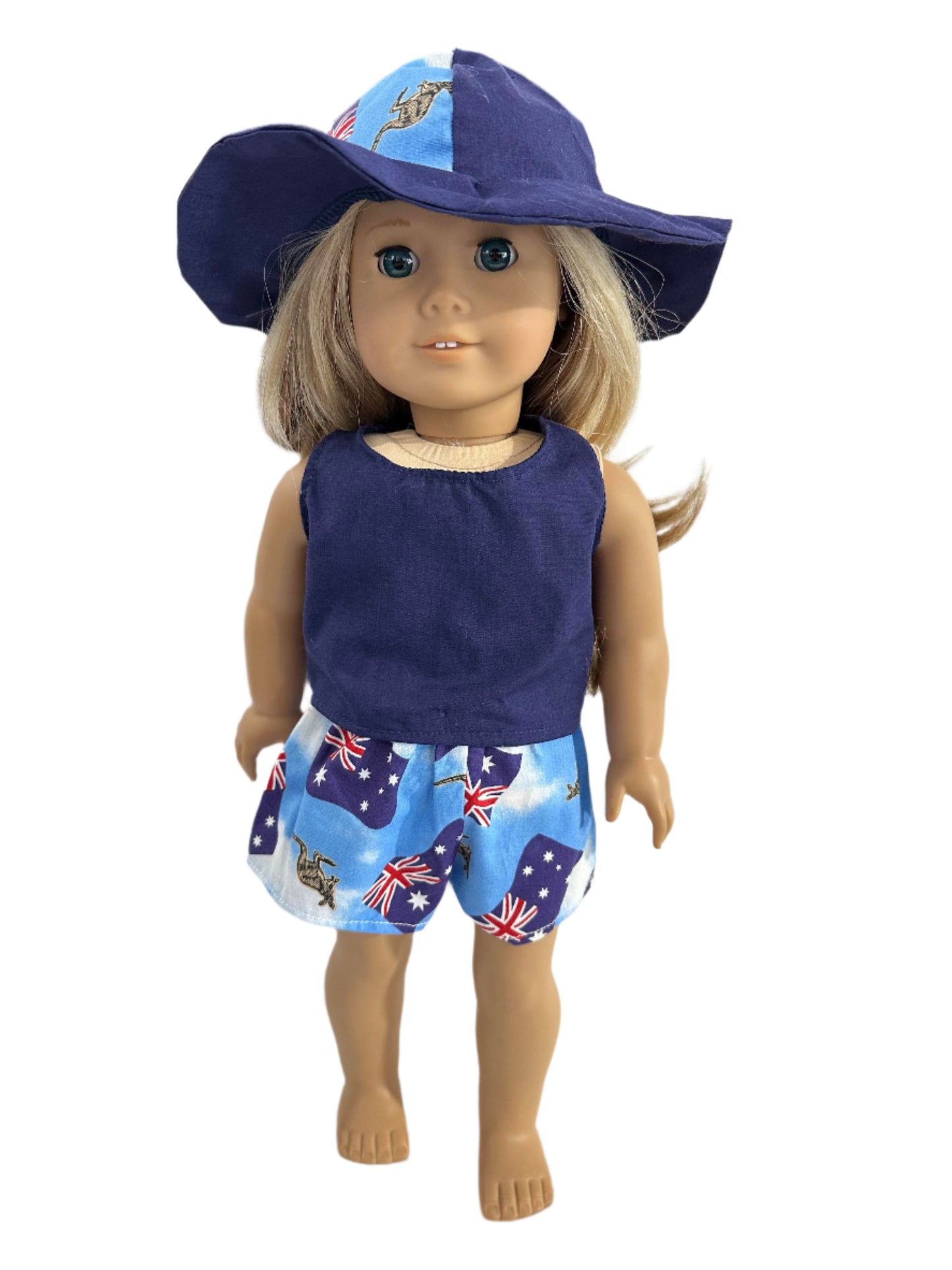 Australia Day Top, Short & Hat 3 Piece Set