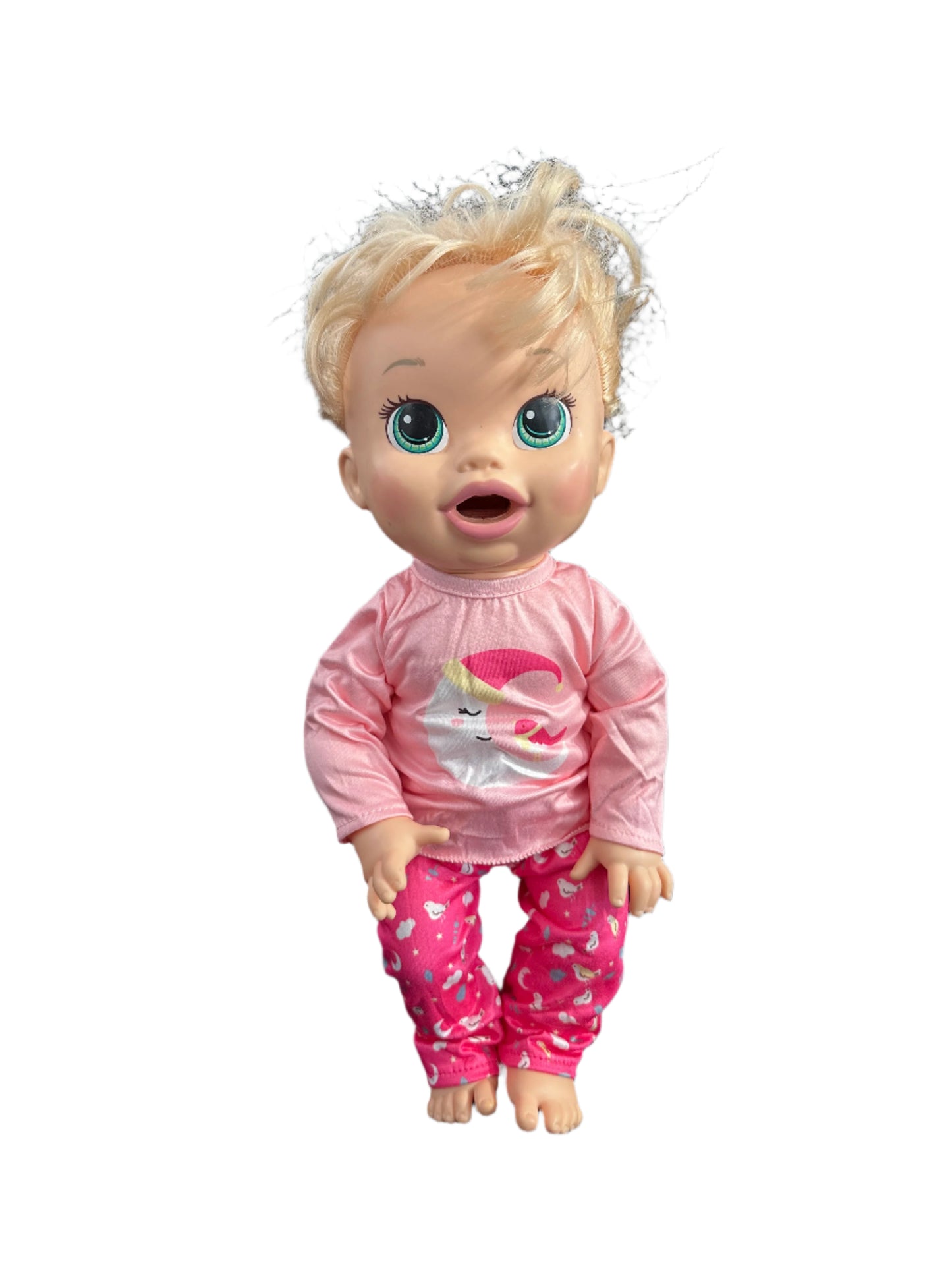 Pink Moon & Bird Pyjamas - 2 Piece Set