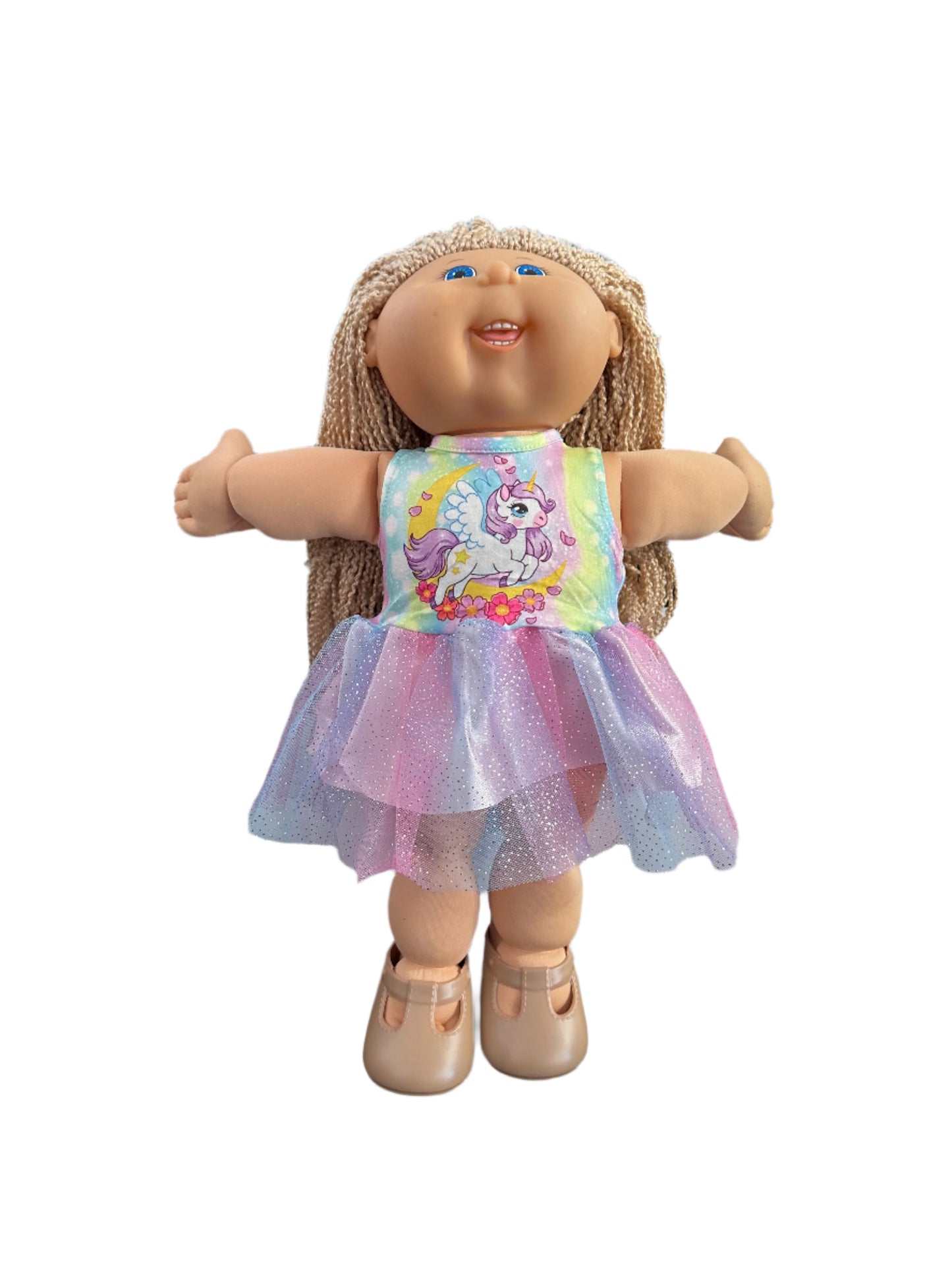 Rainbow Pony Unicorn Tulle Dress