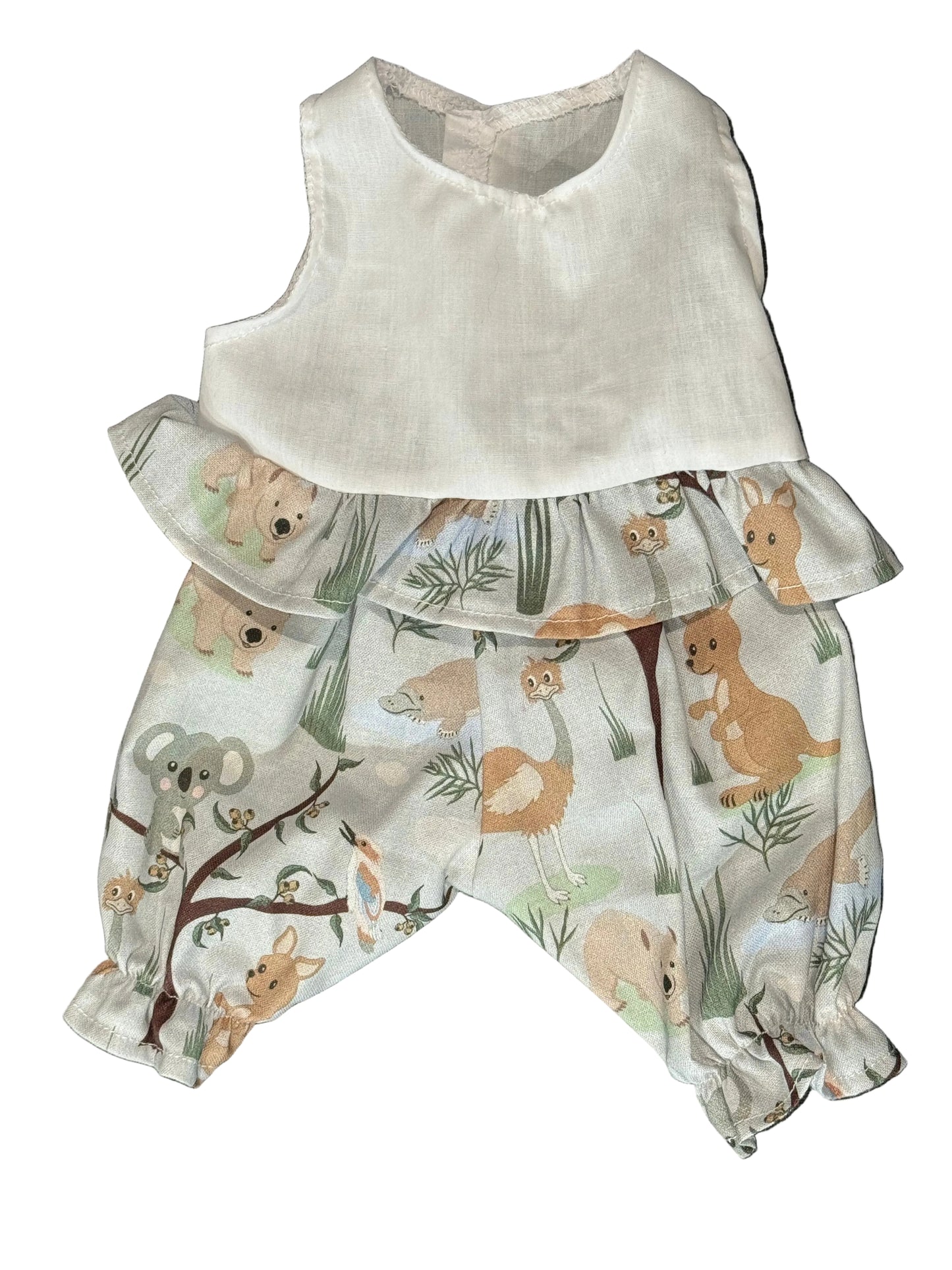 Australian Animals Ruffled Singlet & Pant Set - 2 Piece
