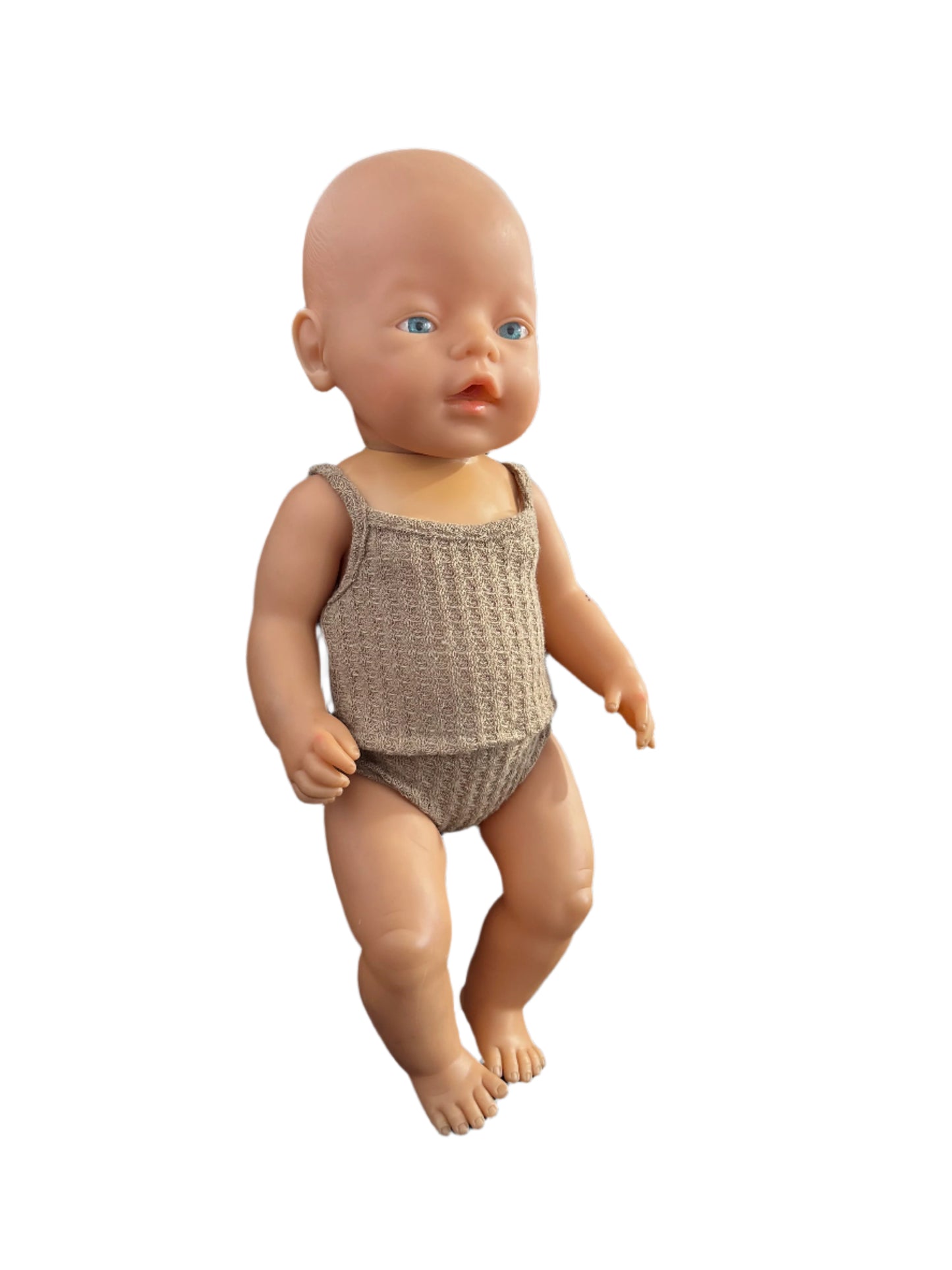 Khaki Brown Singlet & Underwear - 2 Piece Set