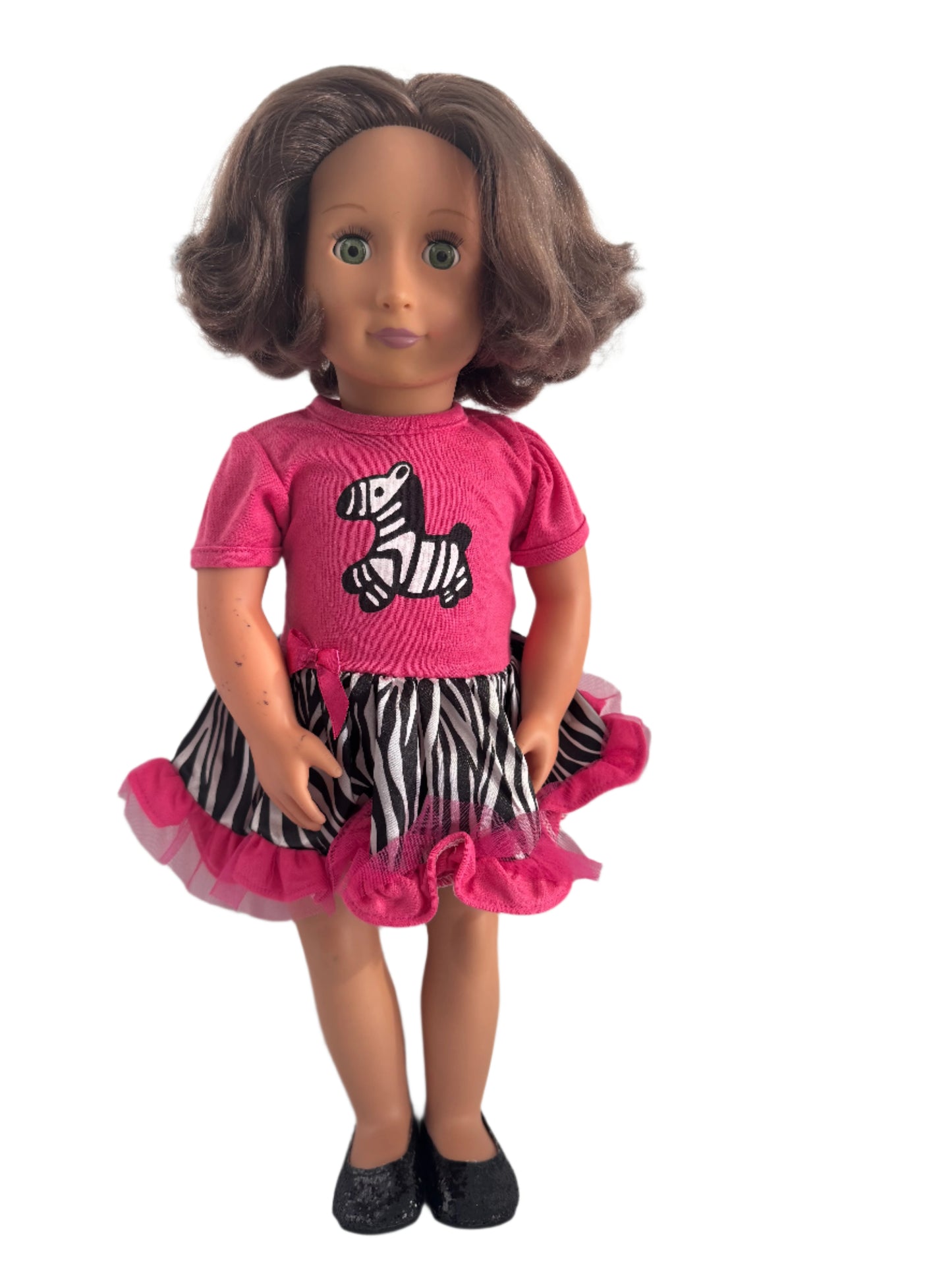 Hot Pink Zebra Dress