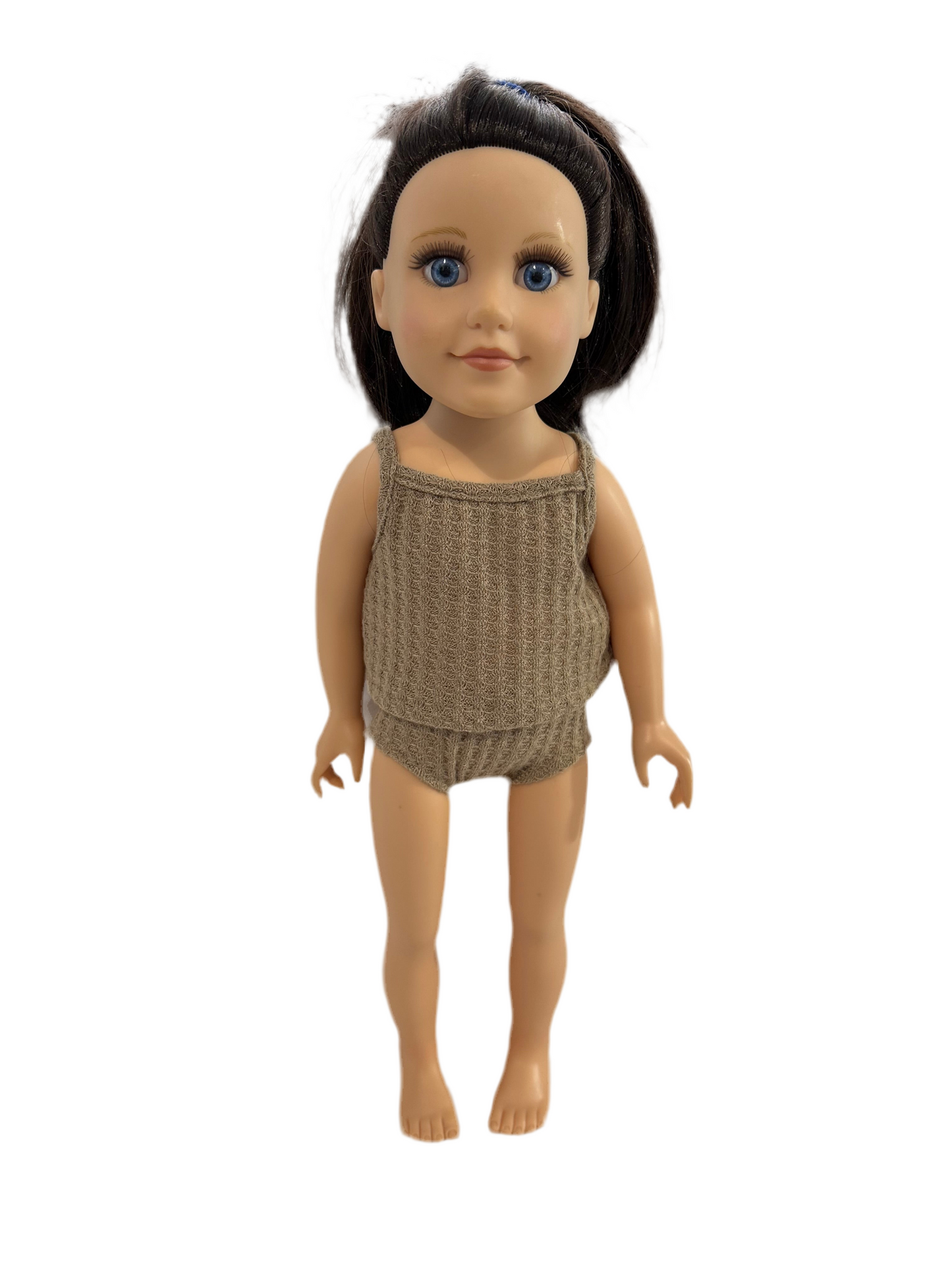 Khaki Brown Singlet & Underwear - 2 Piece Set