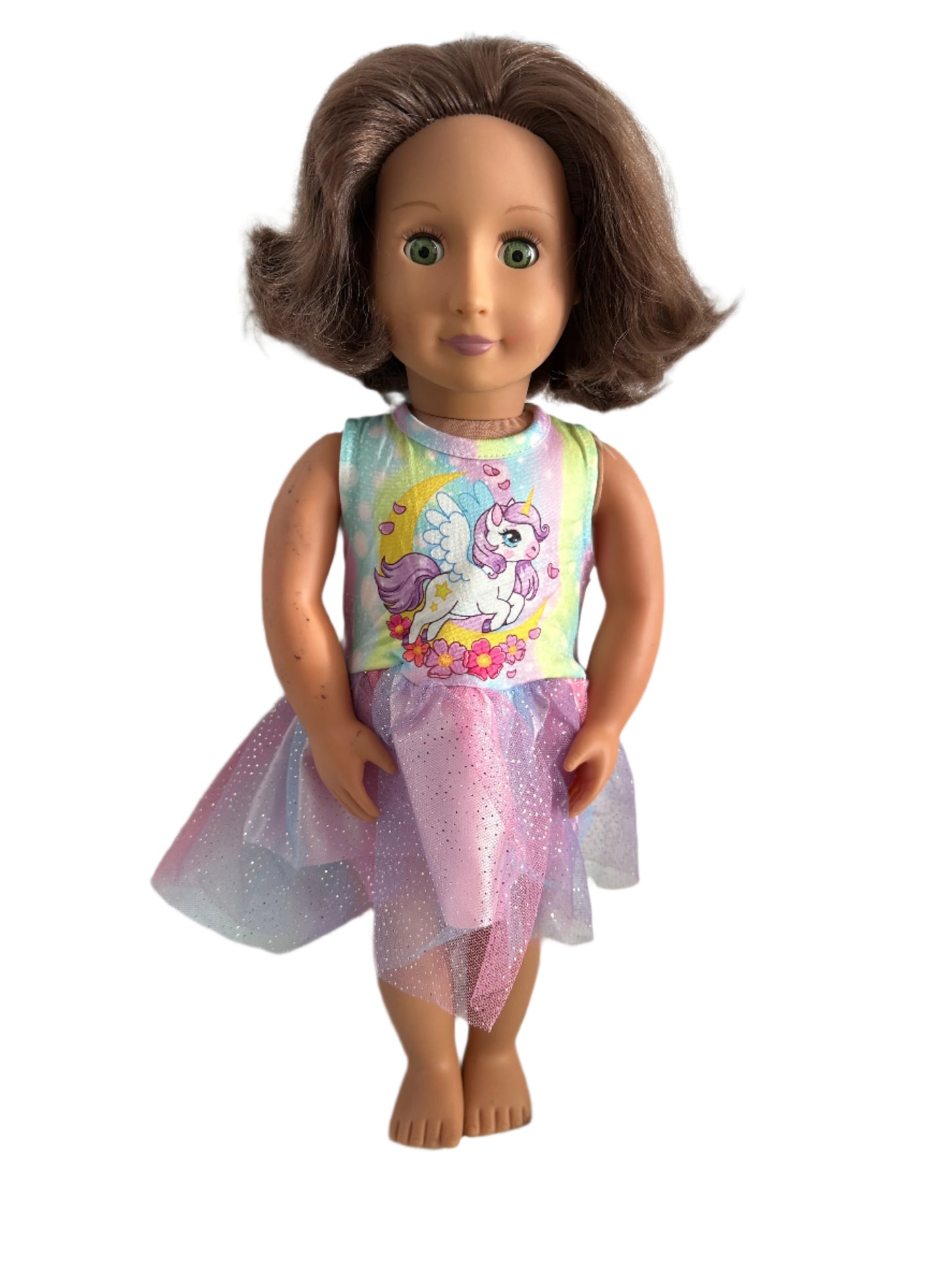 Rainbow Pony Unicorn Tulle Dress