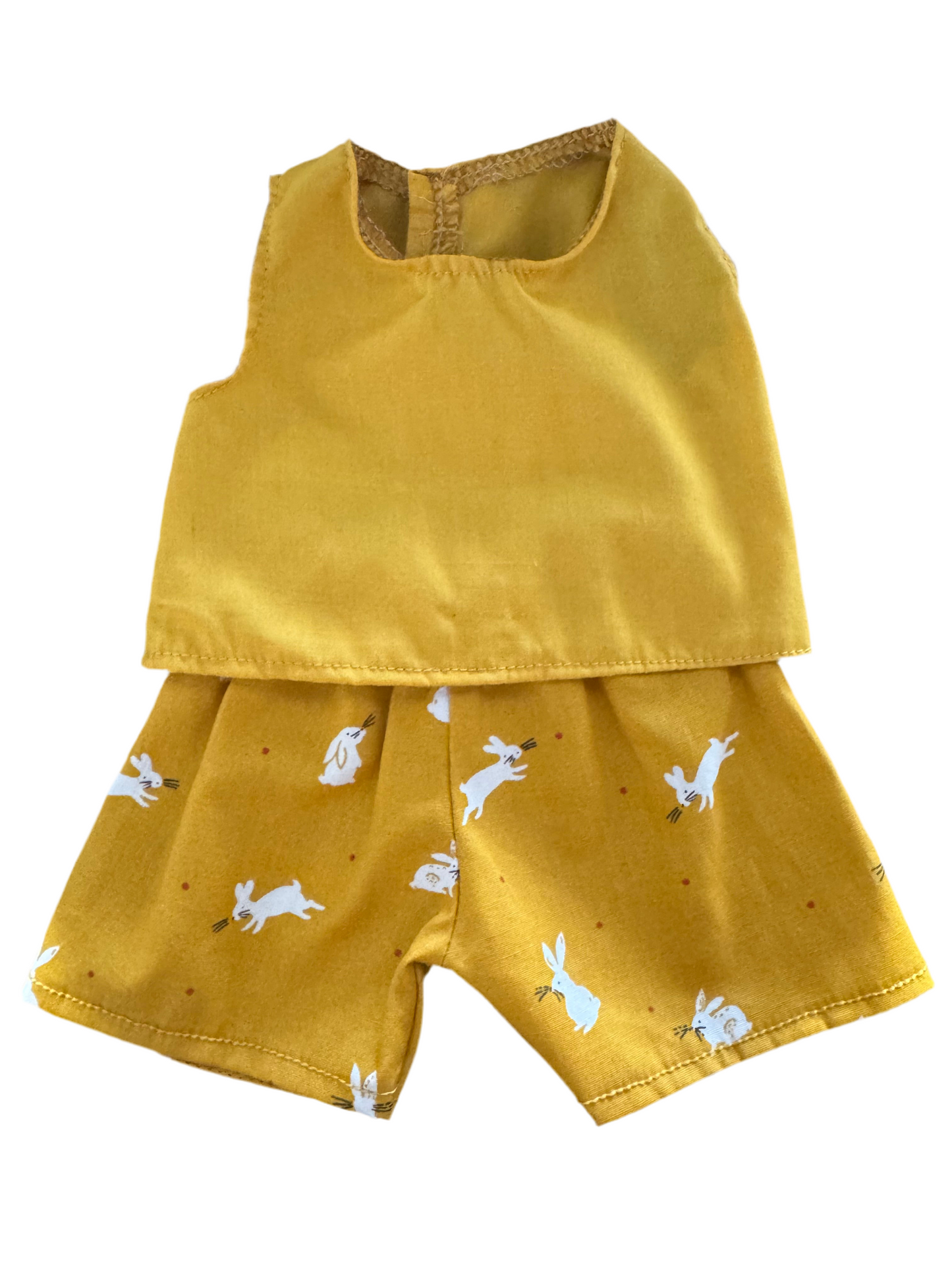 Mustard Easter Rabbit Top & Short - 2 Piece Set