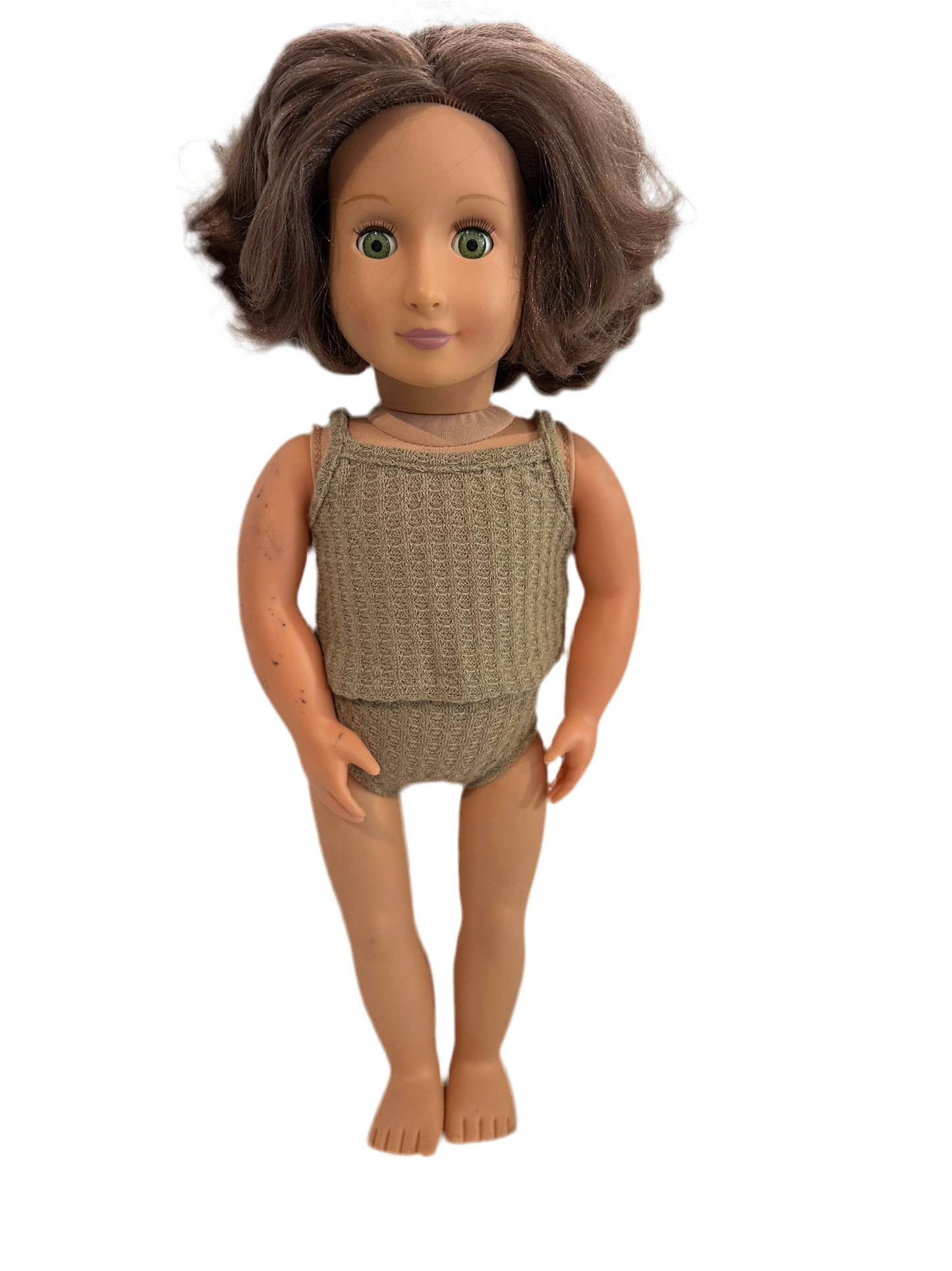 Khaki Brown Singlet & Underwear - 2 Piece Set