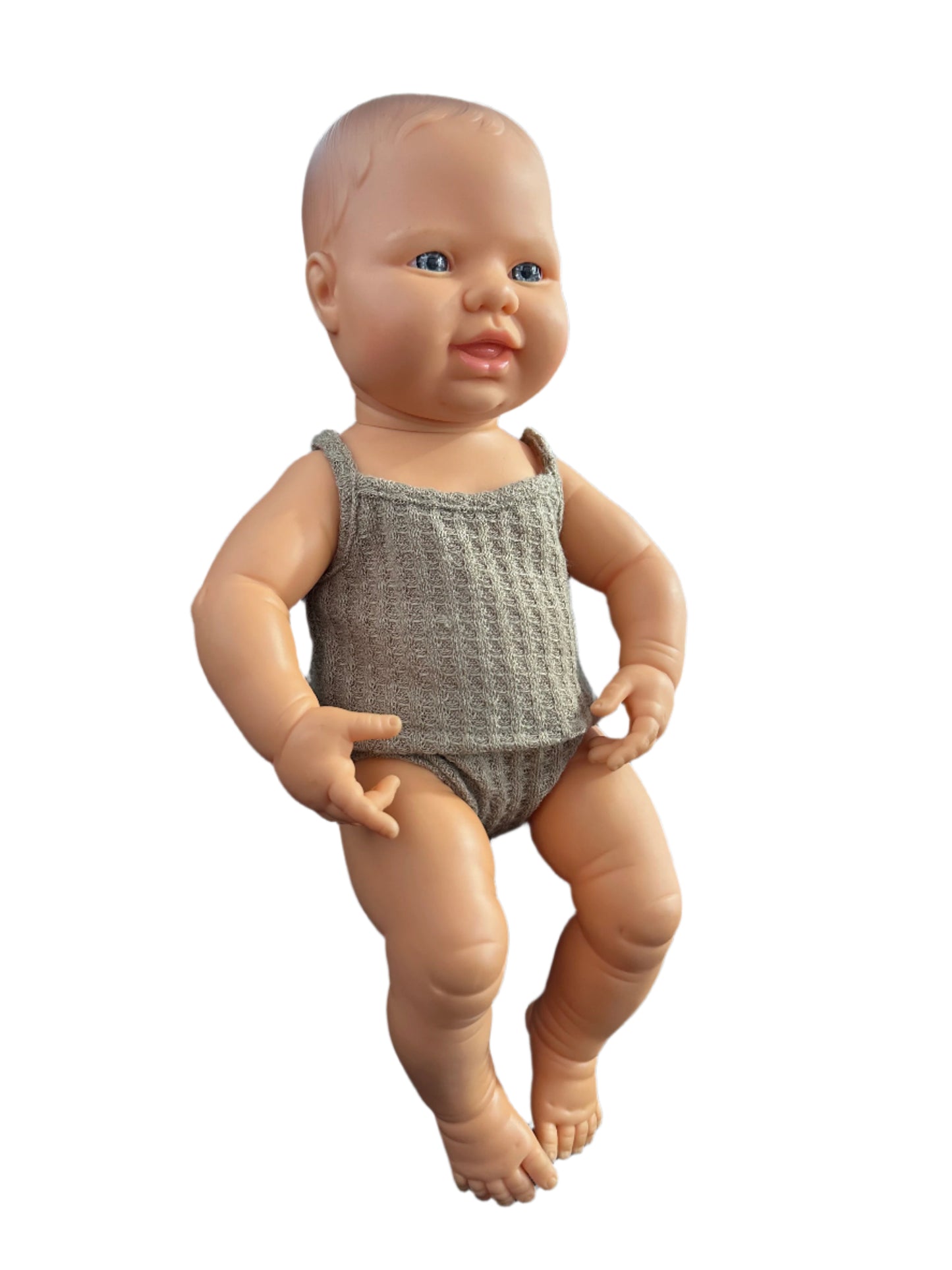 Khaki Brown Singlet & Underwear - 2 Piece Set