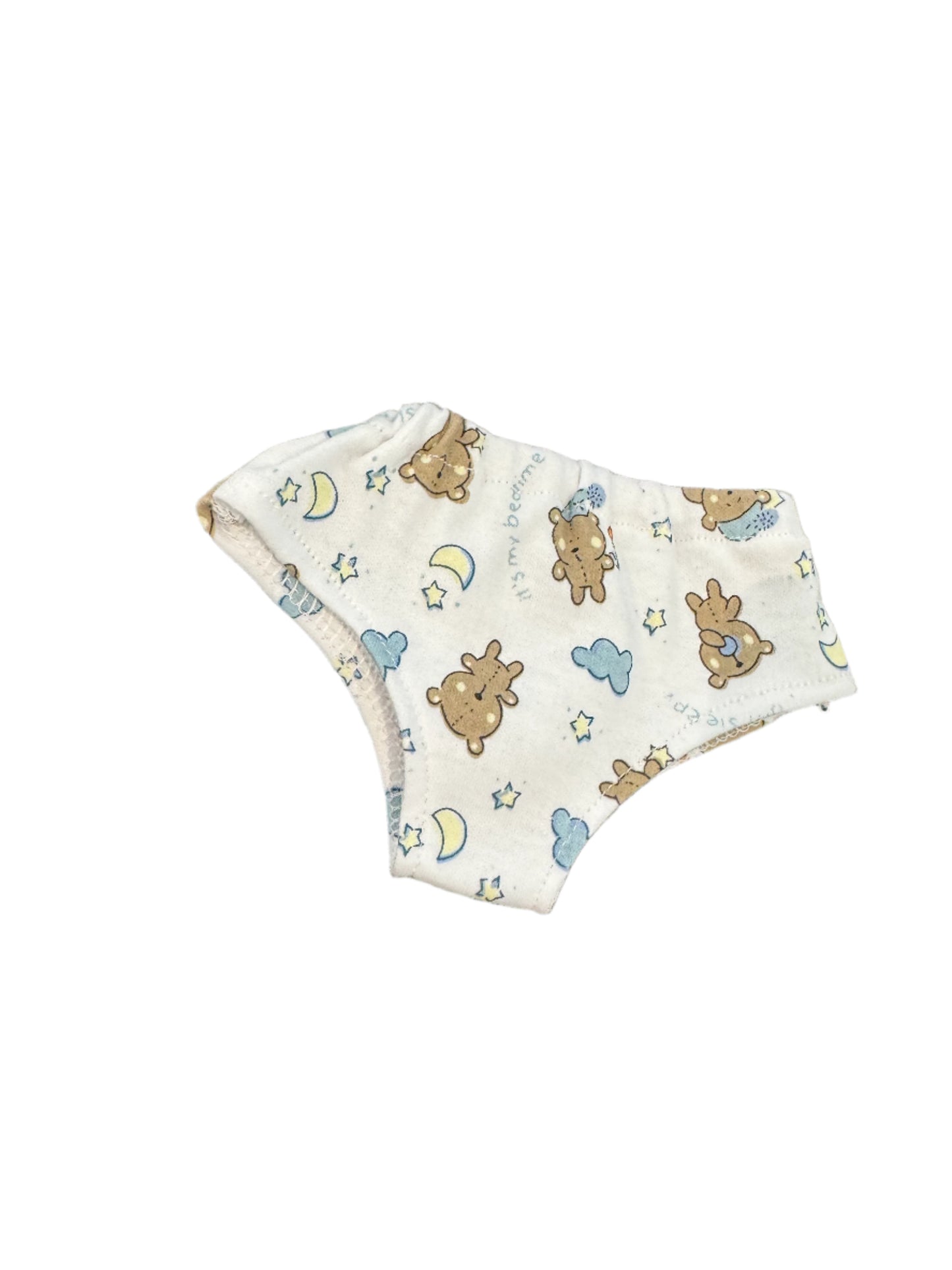 White Teddybear Boyshort Cotton Underwear