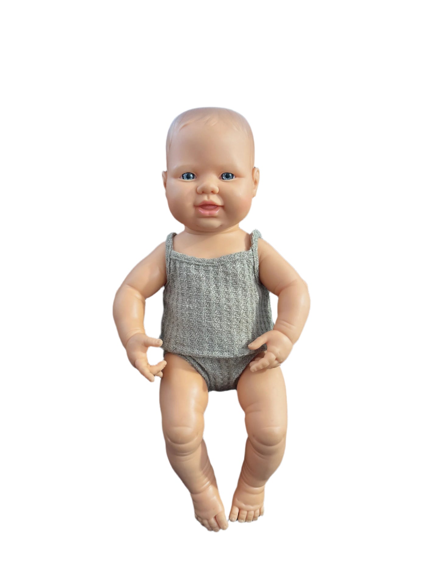 Khaki Brown Singlet & Underwear - 2 Piece Set