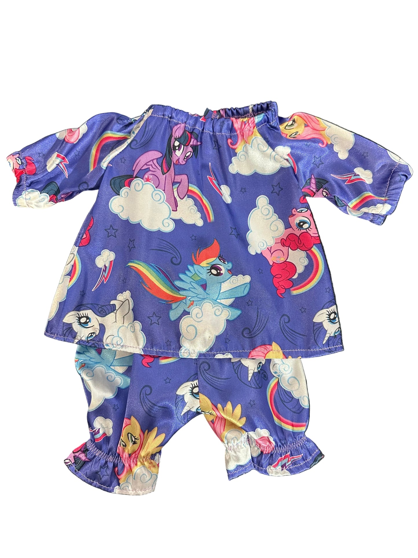Purple Satin Character Pyjamas - 2 Piece