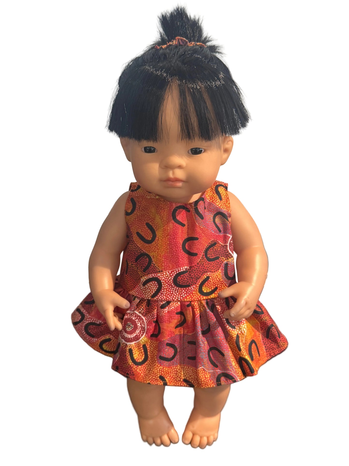 Indigenous Print Dress, Bloomers & Hair Accessory - 3 Piece Set
