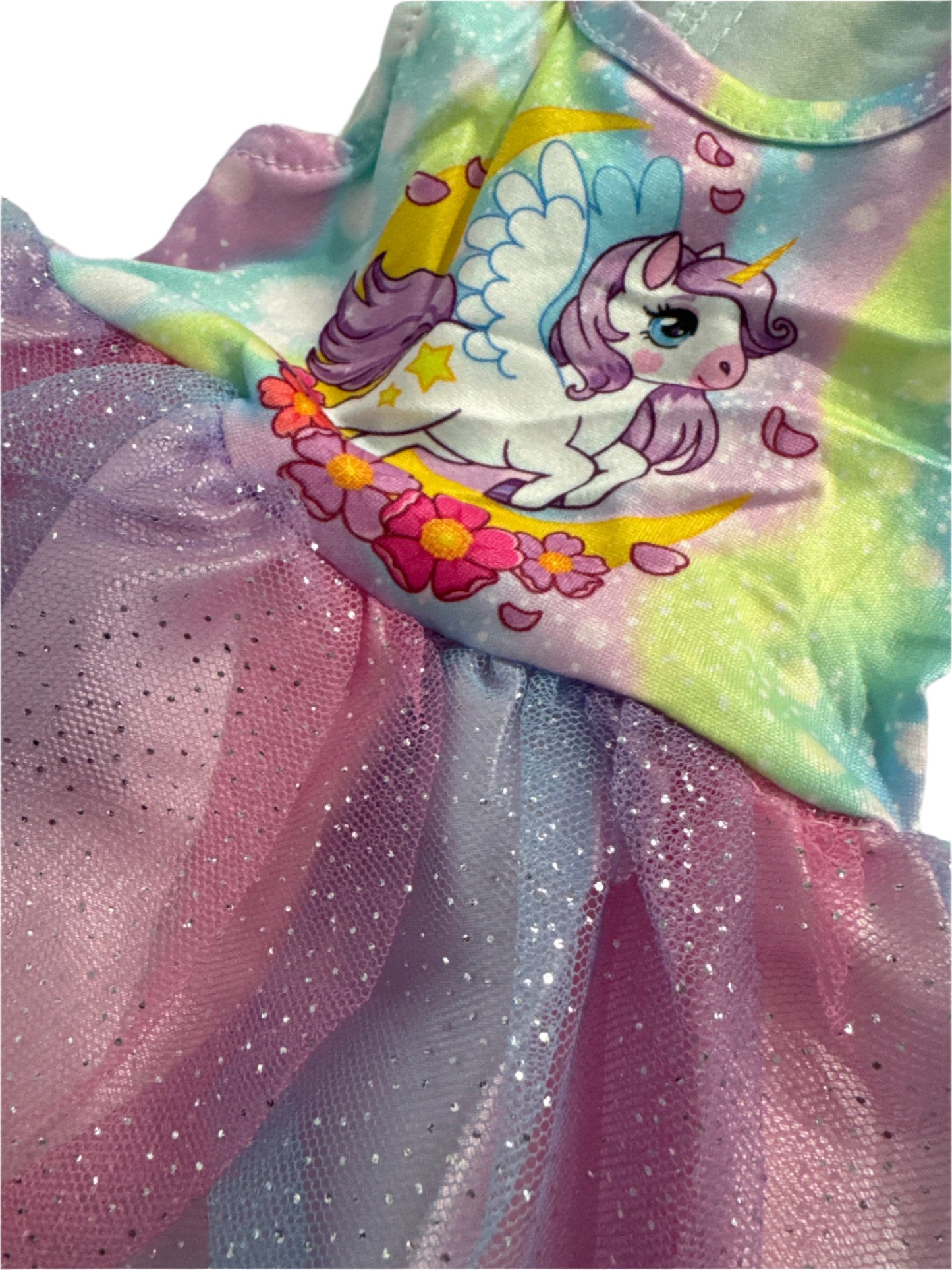 Rainbow Pony Unicorn Tulle Dress