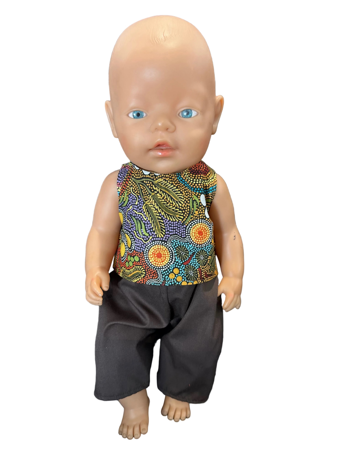 Indigenous Earthy Pattern Top & Pants Sets - 2 Piece