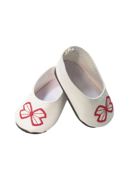 Baby girl white flats sales