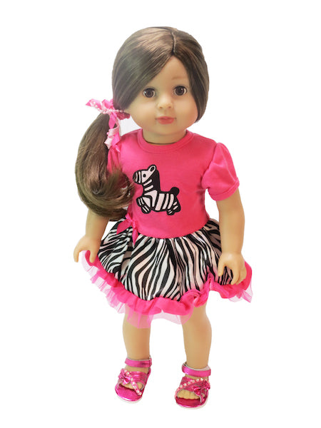 Hot Pink Zebra Dress
