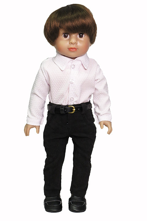 White Long Sleeved Button Up Dress Shirt