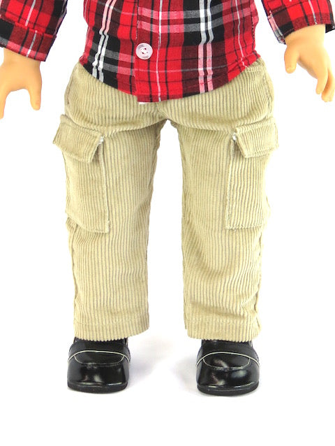 Kaki Corduroy Pants