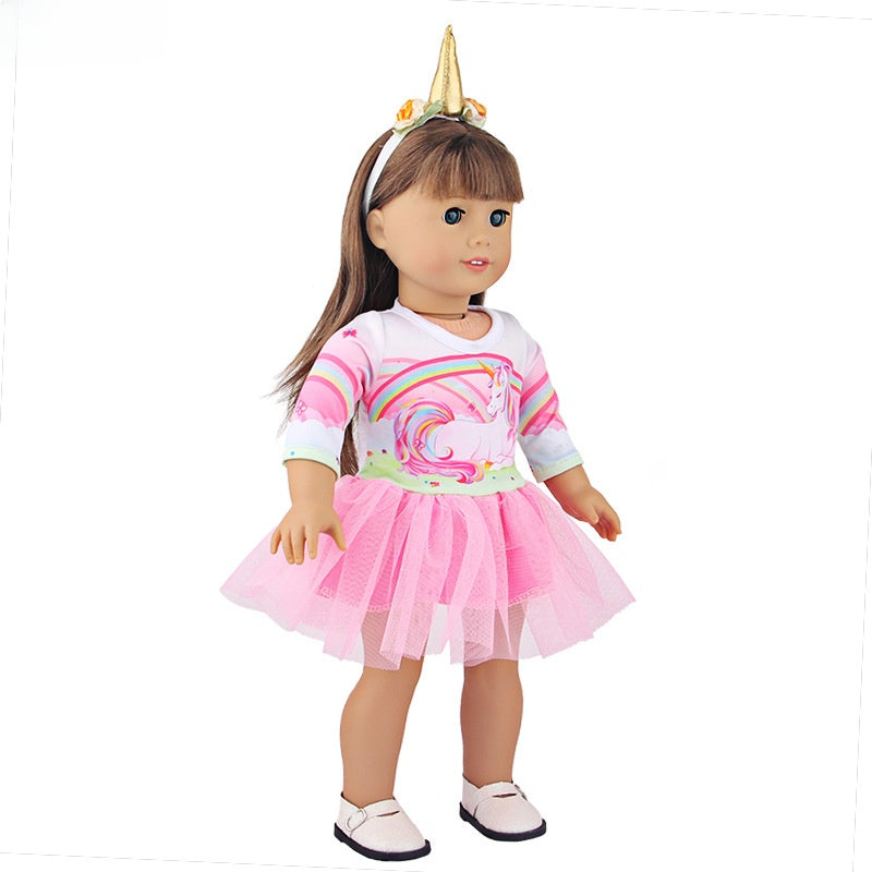 Magical Unicorn Tutu Dress with Headband - 2 Piece Set