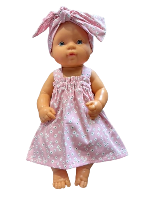 Pink Summer Dress With Matching Headband 2 Piece Set Rosie s