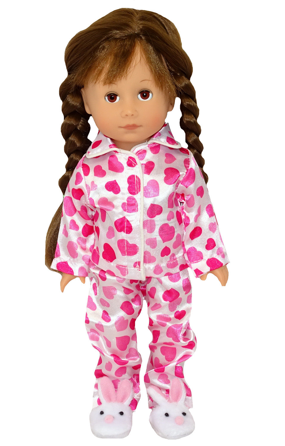 Dolls Satin Heart Pyjamas (xs)