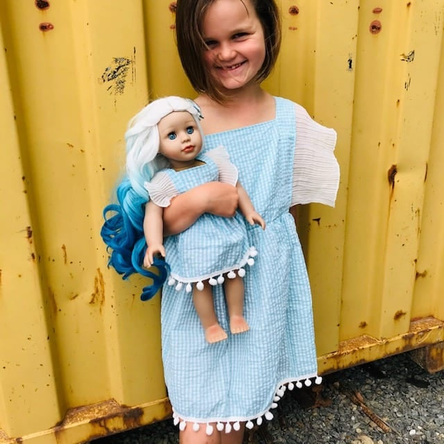 Dolls Dolly & Me – Gingham Pom Pom Set