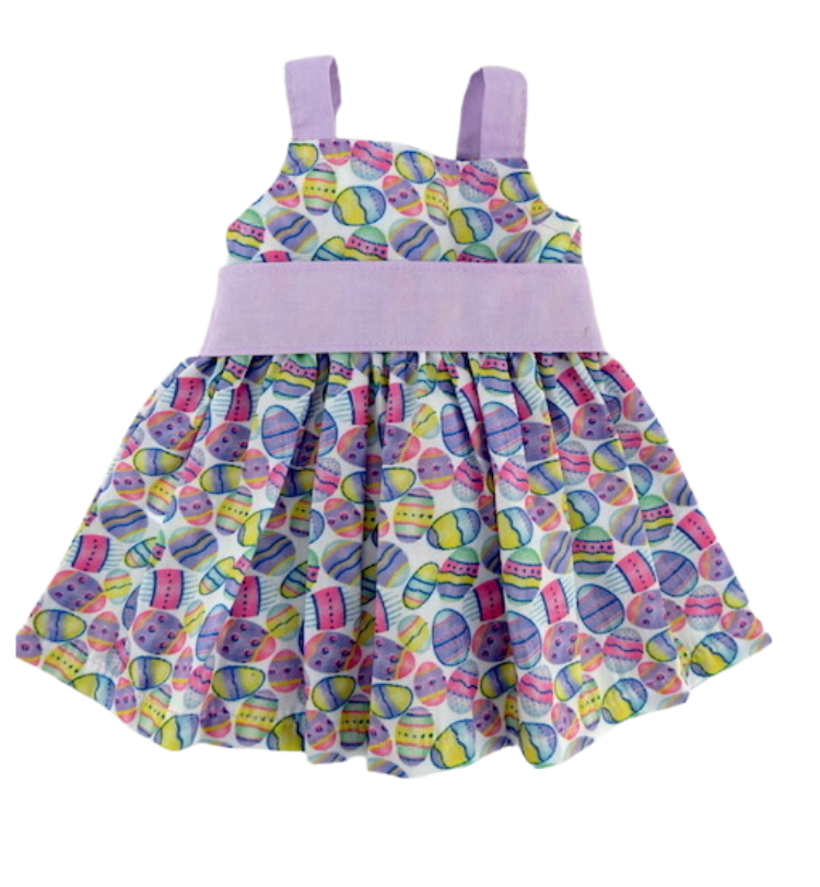 Dolls Lavender Easter Eggs Dress