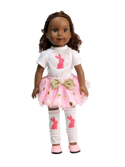 Sparkling Pink Bunny Easter Tutu Outfit (s) - 3 Piece Set