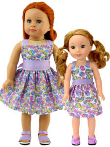 Lavender Easter Eggs Dress (s)