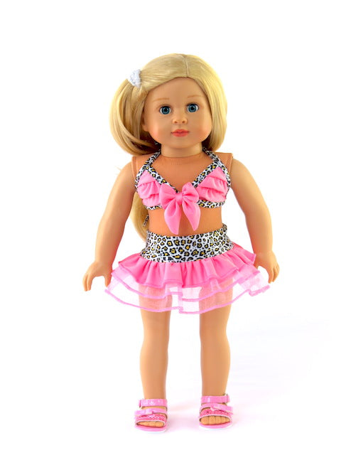 Pink & Cheetah Bathing Suit -2 Piece Set