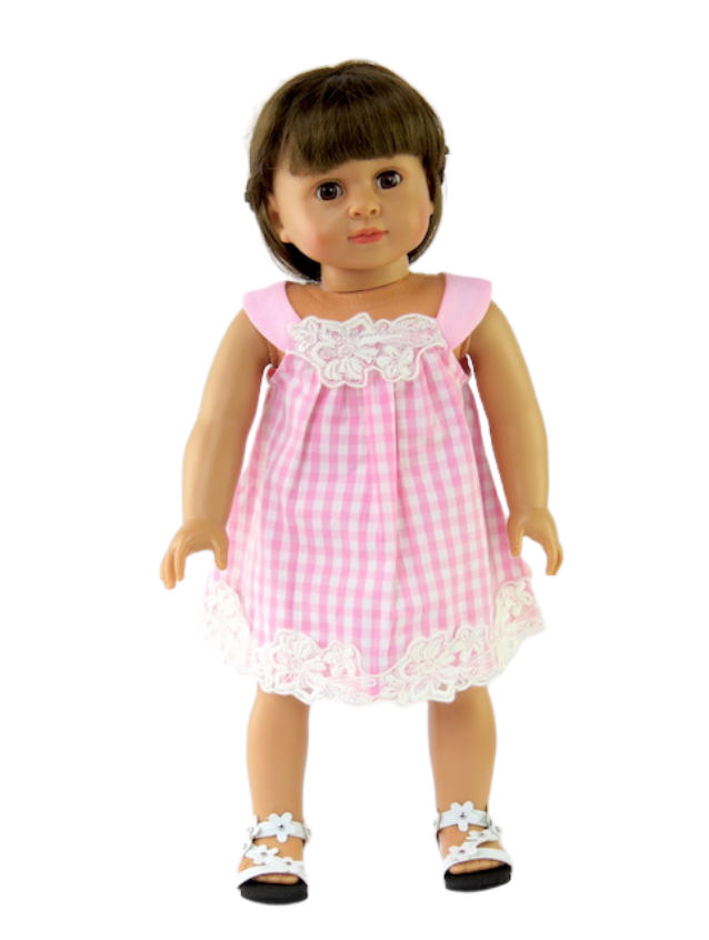 Pink & White Checkered Dress