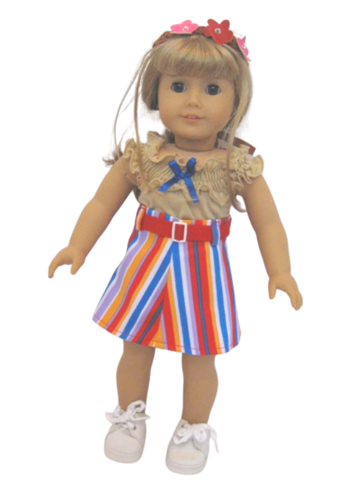 Groovy Retro Skirt Set - 3 Piece Set