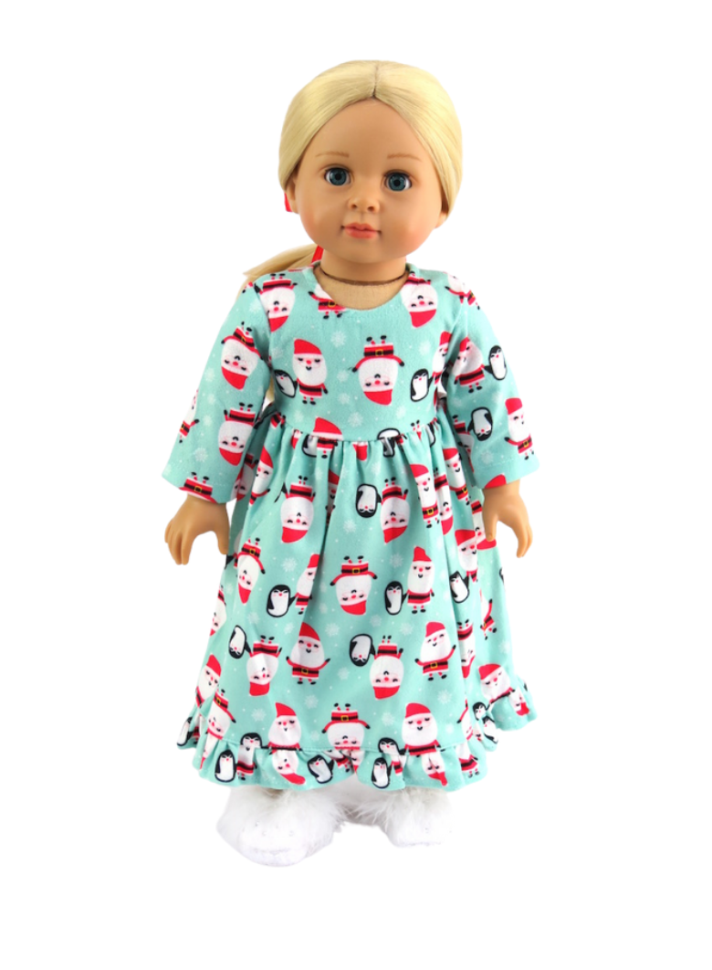 Santa Nightgown - 2 Piece Set