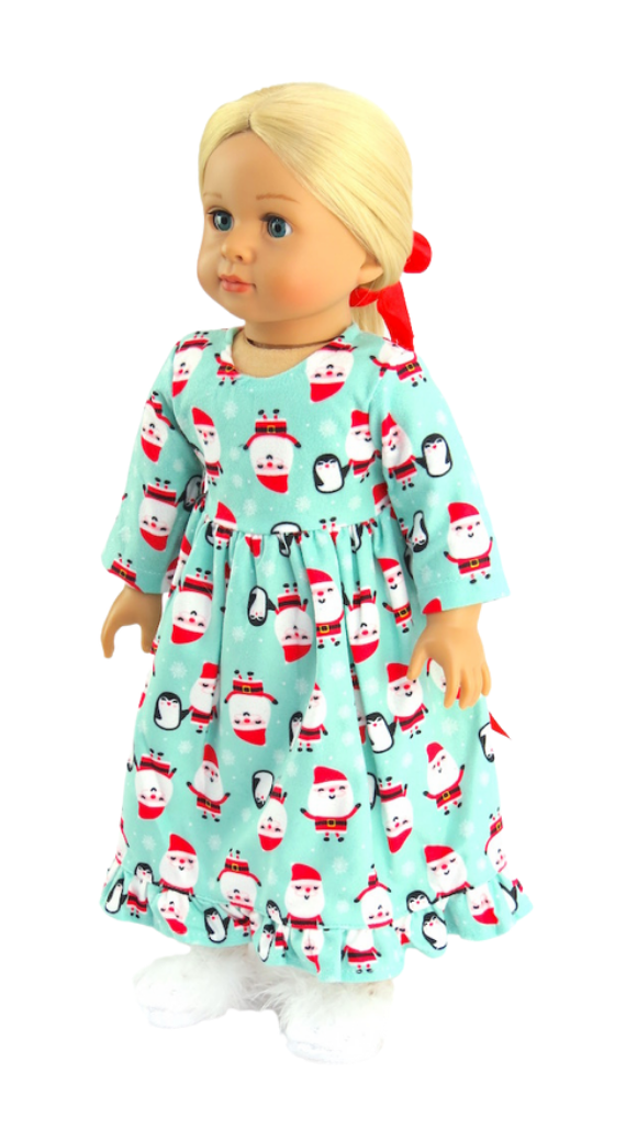 Santa Nightgown - 2 Piece Set