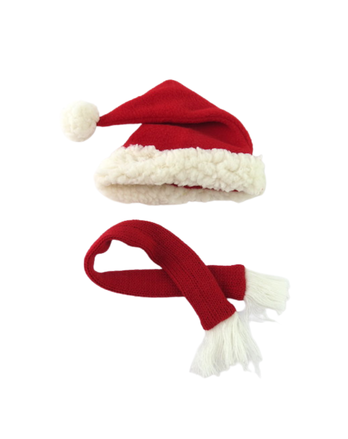 Santa Christmas Hat & Scarf (s) (Headwear)