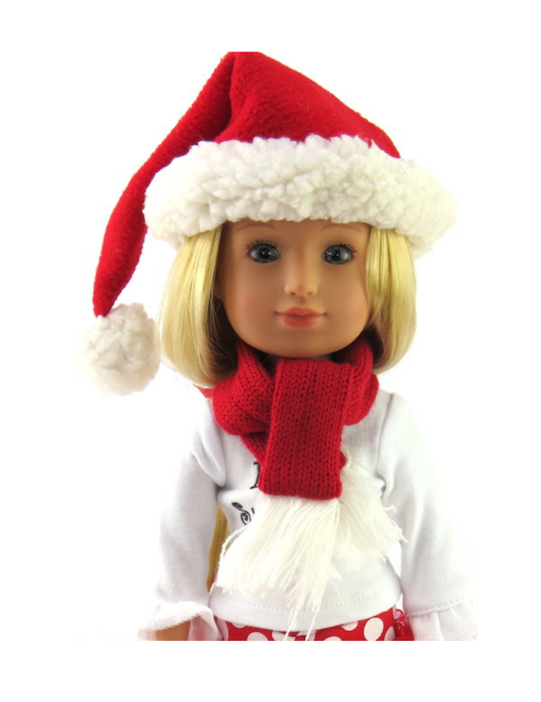 Santa Christmas Hat & Scarf (s) (Headwear)
