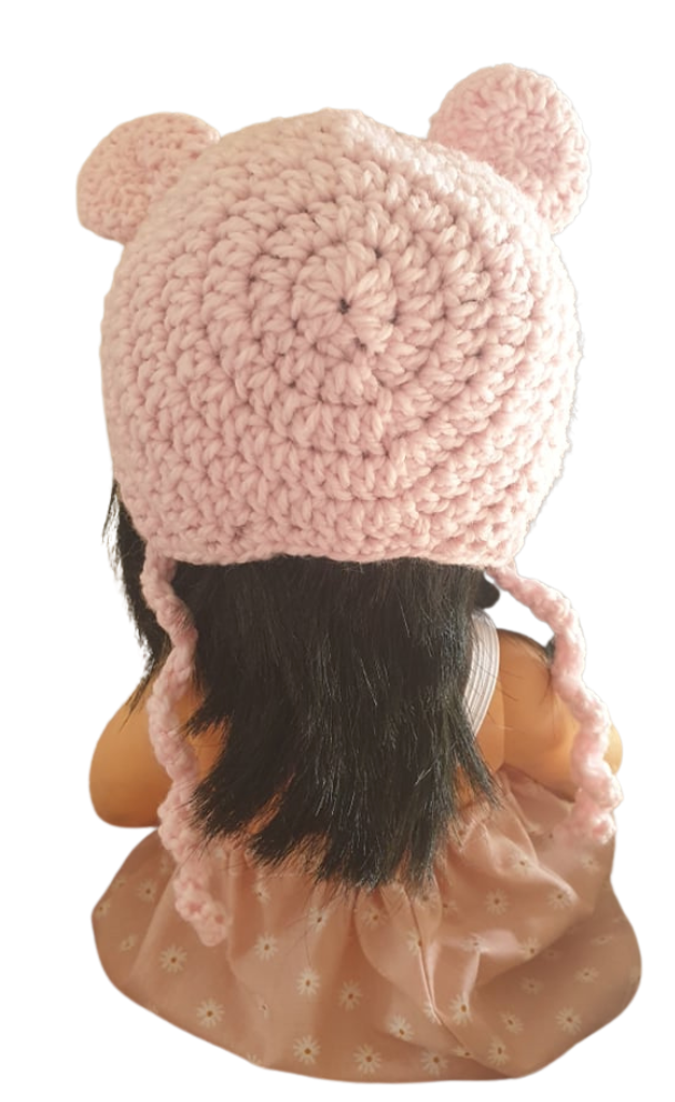 Knitted Bonnet with Ears (Headwear)