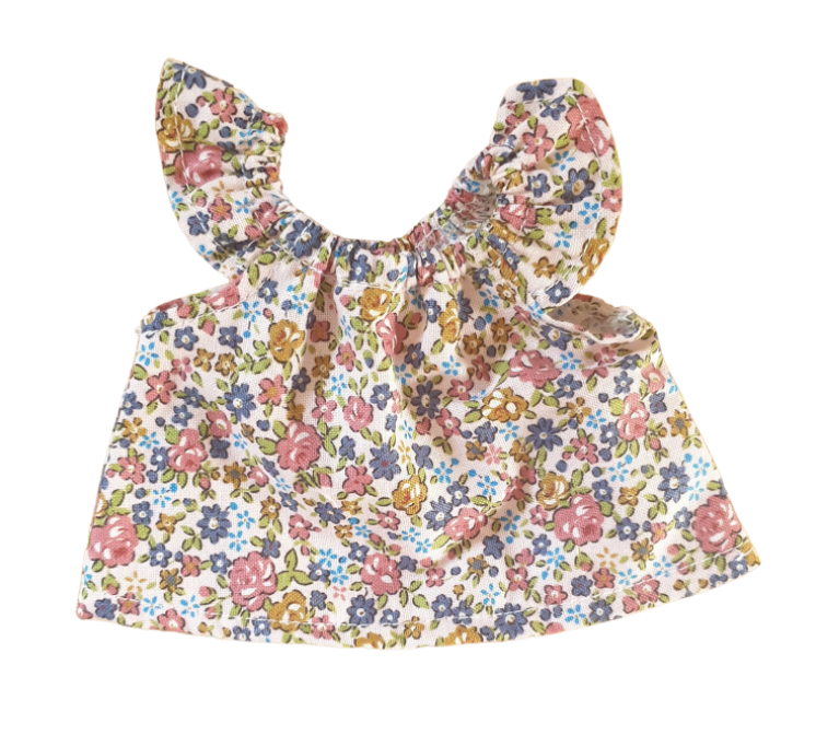 Purple Florals Seaside Dress