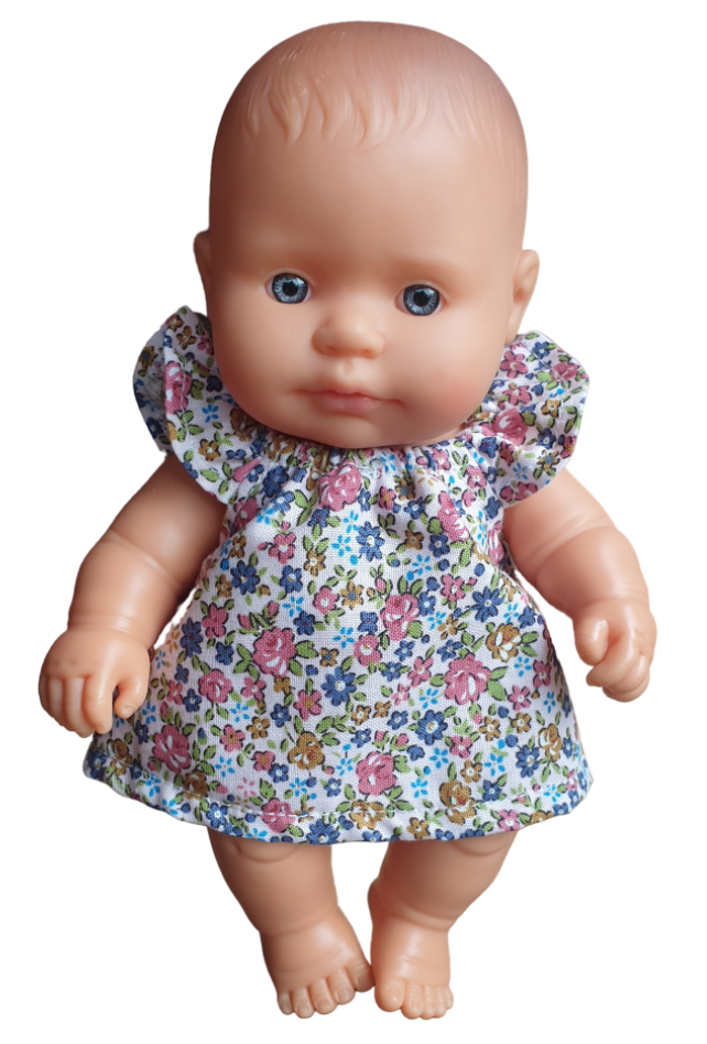 Purple Florals Seaside Dress