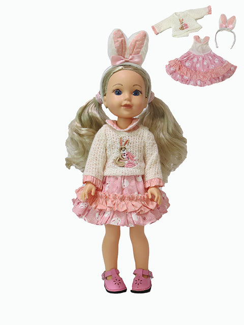 Spring Bunnies Sweater & Dress Set with Headband (s) (Headwear)