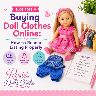 Buying Doll Clothes Online: How to Read a Listing Properly