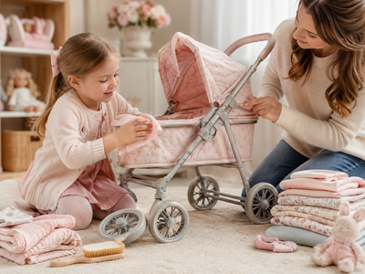 Doll Pram & Stroller Care: Wheels, Fabric and Folding Mechanisms