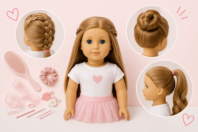 Simple Doll Hairstyles You Can Do at Home: Braids, Buns and Ponytails