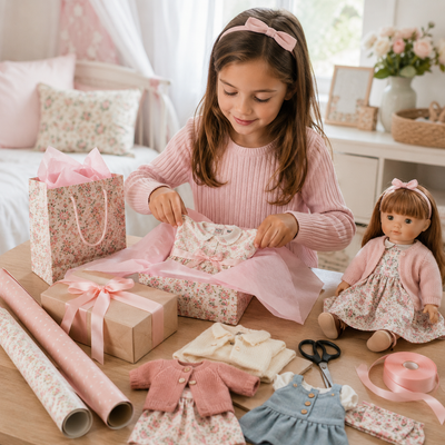 Wrapping Doll Clothes: Making a Small Gift Feel Bigger