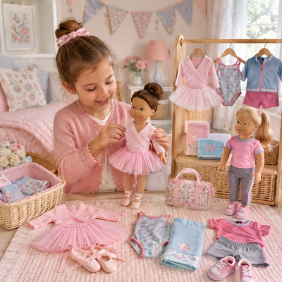 Dressing Dolly for After-School Activities: Ballet, Swimming and Sport