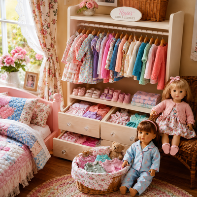 A Second Doll Wardrobe at Grandma's House